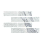 Special Cut | 4x12 Italian Statuary White Marble Polished Tile Special Cut | 4x12 Italian Statuary White Marble Polished Tile - American Tile Depot