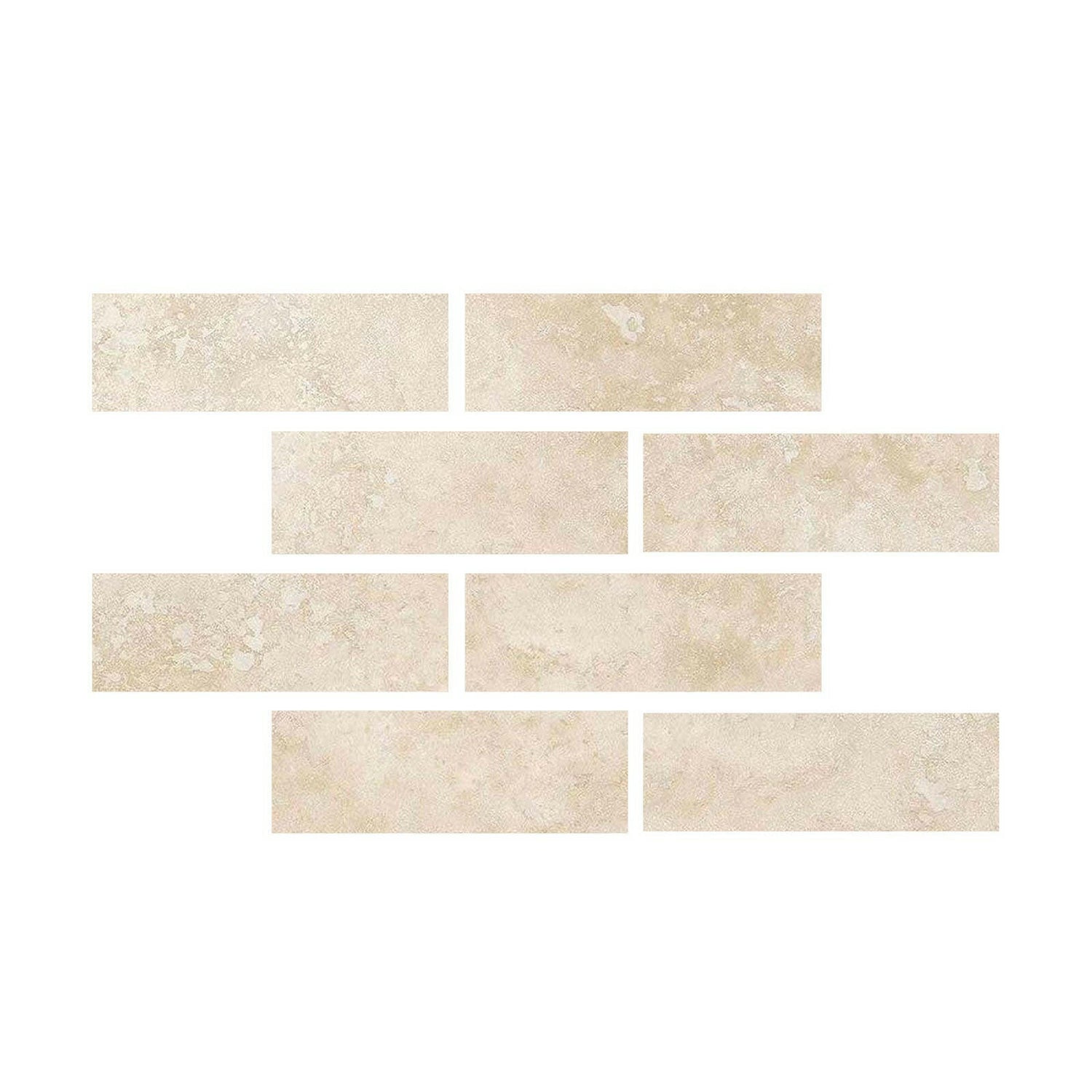 Special Cut | 4x12 Ivory Travertine Filled & Honed Tile Special Cut | 4x12 Ivory Travertine Filled & Honed Tile - American Tile Depot