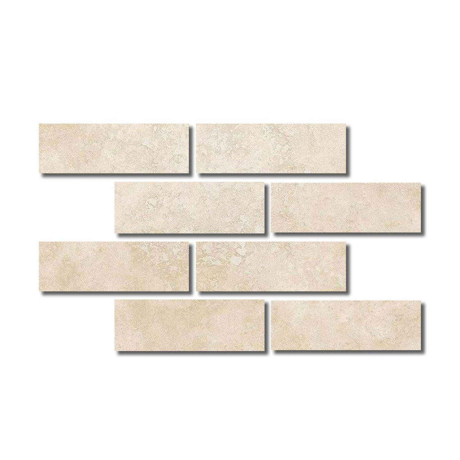 Special Cut | 4x12 Ivory Travertine Filled & Polished Tile Special Cut | 4x12 Ivory Travertine Filled & Polished Tile - American Tile Depot