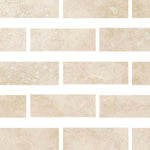 Special Cut | 4x12 Ivory Travertine Filled & Polished Tile - American Tile Depot