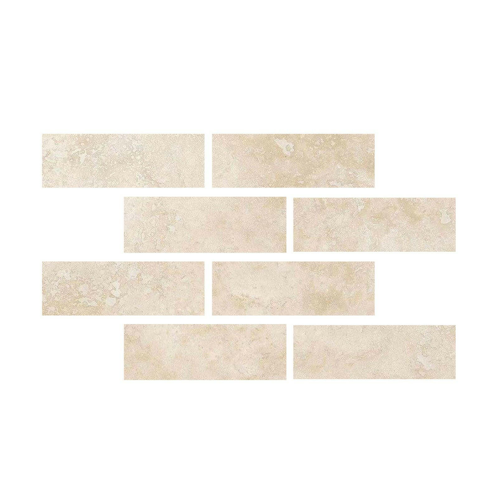 Special Cut | 4x12 Ivory Travertine Filled & Polished Tile - American Tile Depot