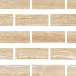 Special Cut | 4x12 Ivory Travertine Vein Cut Filled & Polished Tile Special Cut | 4x12 Ivory Travertine Vein Cut Filled & Polished Tile - American Tile Depot