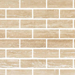 Special Cut | 4x12 Ivory Travertine Vein Cut Filled & Polished Tile Special Cut | 4x12 Ivory Travertine Vein Cut Filled & Polished Tile - American Tile Depot