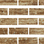 Special Cut | 4x12 Noce Exotic Travertine (Vein-Cut) Filled & Honed Tile Special Cut | 4x12 Noce Exotic Travertine (Vein-Cut) Filled & Honed Tile - American Tile Depot