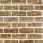 Special Cut | 4x12 Noce Exotic Travertine (Vein-Cut) Filled & Polished Tile Special Cut | 4x12 Noce Exotic Travertine (Vein-Cut) Filled & Polished Tile - American Tile Depot