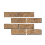 Special Cut | 4x12 Noce Travertine Filled & Honed Tile Special Cut | 4x12 Noce Travertine Filled & Honed Tile - American Tile Depot