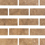 Special Cut | 4x12 Noce Travertine Filled & Honed Tile Special Cut | 4x12 Noce Travertine Filled & Honed Tile - American Tile Depot