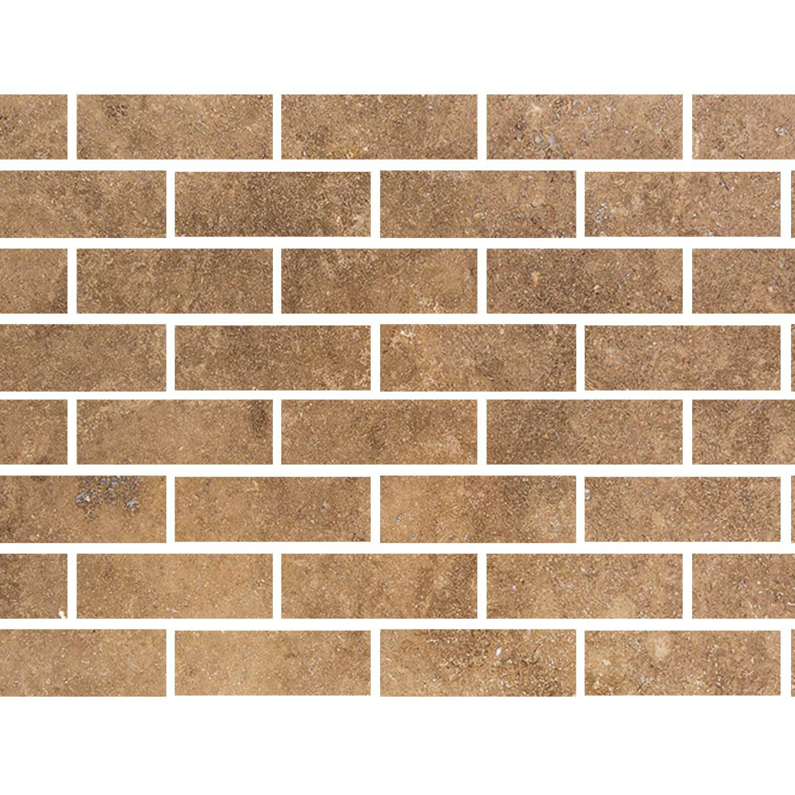 Special Cut | 4x12 Noce Travertine Filled & Honed Tile Special Cut | 4x12 Noce Travertine Filled & Honed Tile - American Tile Depot