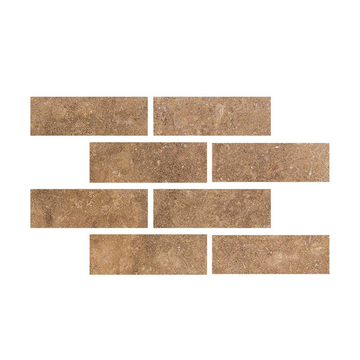 Special Cut | 4x12 Noce Travertine Filled & Honed Tile Special Cut | 4x12 Noce Travertine Filled & Honed Tile - American Tile Depot