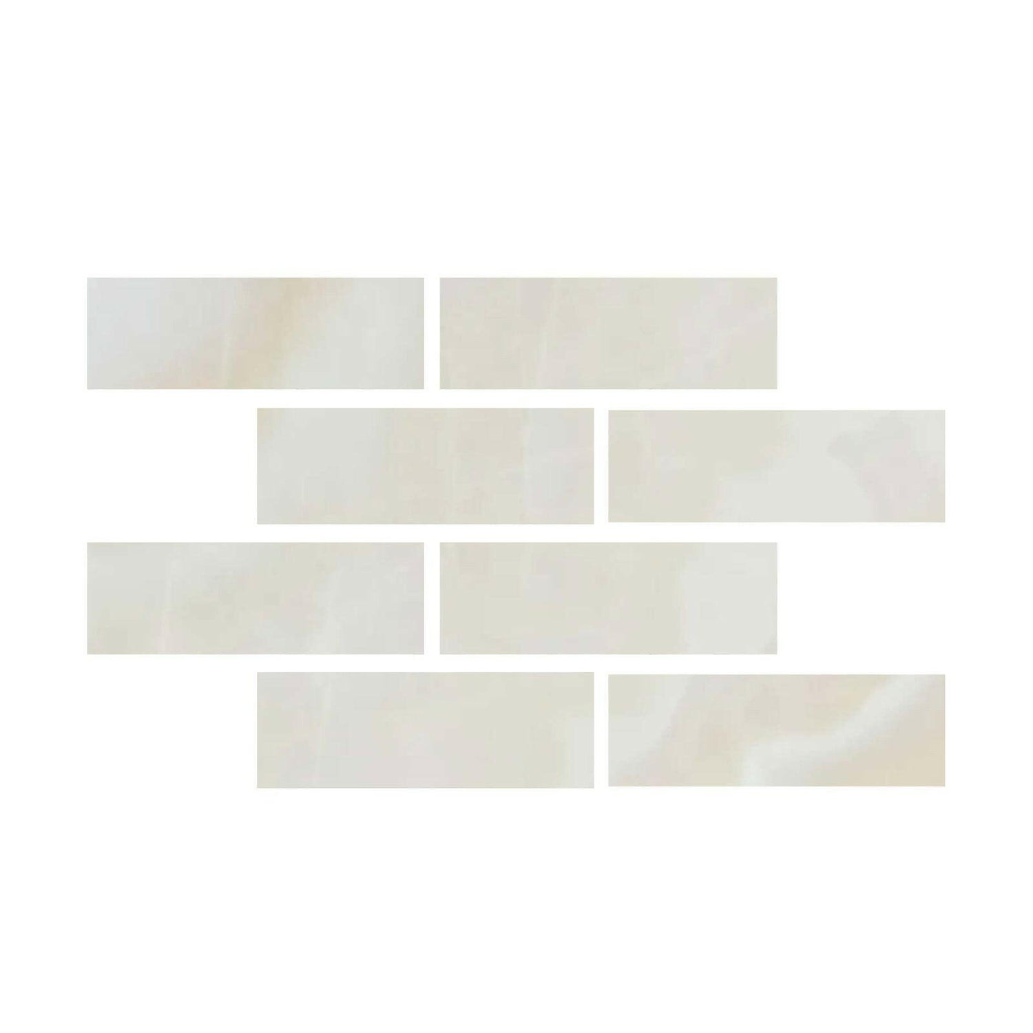 Special Cut | 4x12 Premium White Onyx CROSS-CUT Polished Tile Special Cut | 4x12 Premium White Onyx CROSS-CUT Polished Tile - American Tile Depot