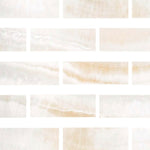 Special Cut | 4x12 Premium White Onyx VEIN-CUT Polished Tile - American Tile Depot