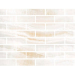 Special Cut | 4x12 Premium White Onyx VEIN-CUT Polished Tile - American Tile Depot