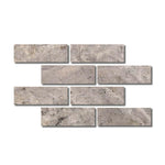 Special Cut | 4x12 Silver Travertine Filled & Honed Tile Special Cut | 4x12 Silver Travertine Filled & Honed Tile - American Tile Depot