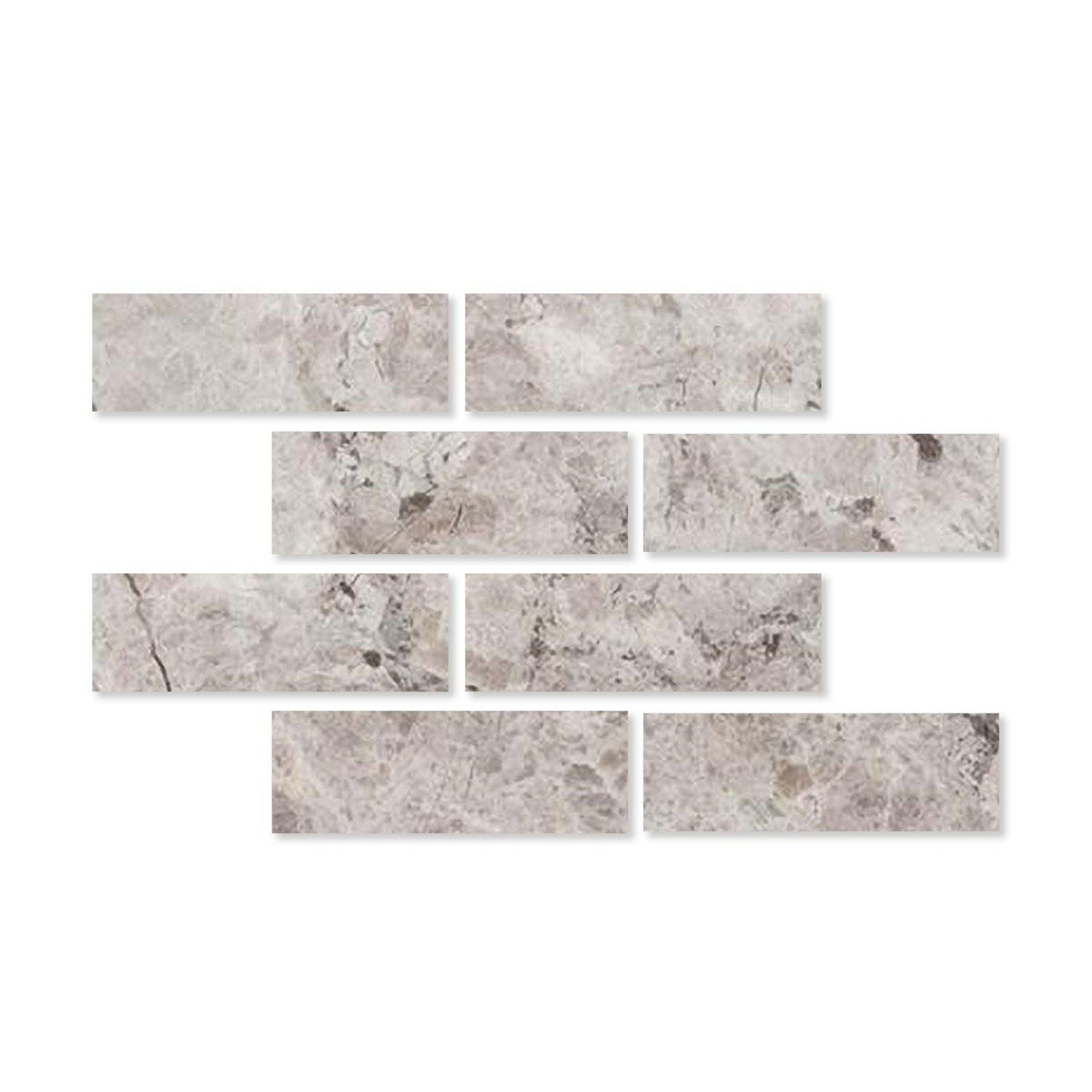 Special Cut | 4x12 Tundra Gray (Atlantic Gray) Marble Honed Tile Special Cut | 4x12 Tundra Gray (Atlantic Gray) Marble Honed Tile - American Tile Depot