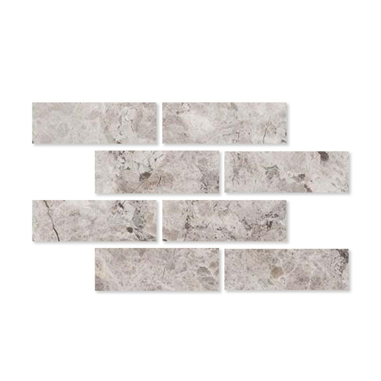 Special Cut | 4x12 Tundra Gray (Atlantic Gray) Marble Honed Tile Special Cut | 4x12 Tundra Gray (Atlantic Gray) Marble Honed Tile - American Tile Depot