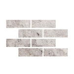 Special Cut | 4x12 Tundra Gray (Atlantic Gray) Marble Polished Tile Special Cut | 4x12 Tundra Gray (Atlantic Gray) Marble Polished Tile - American Tile Depot