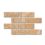 Special Cut | 4x12 Valencia Travertine Filled & Honed Tile Special Cut | 4x12 Valencia Travertine Filled & Honed Tile - American Tile Depot