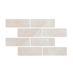 Special Cut | 4x12 White Pearl / Botticino Marble Honed Tile Special Cut | 4x12 White Pearl / Botticino Marble Honed Tile - American Tile Depot