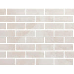 Special Cut | 4x12 White Pearl / Botticino Marble Honed Tile Special Cut | 4x12 White Pearl / Botticino Marble Honed Tile - American Tile Depot
