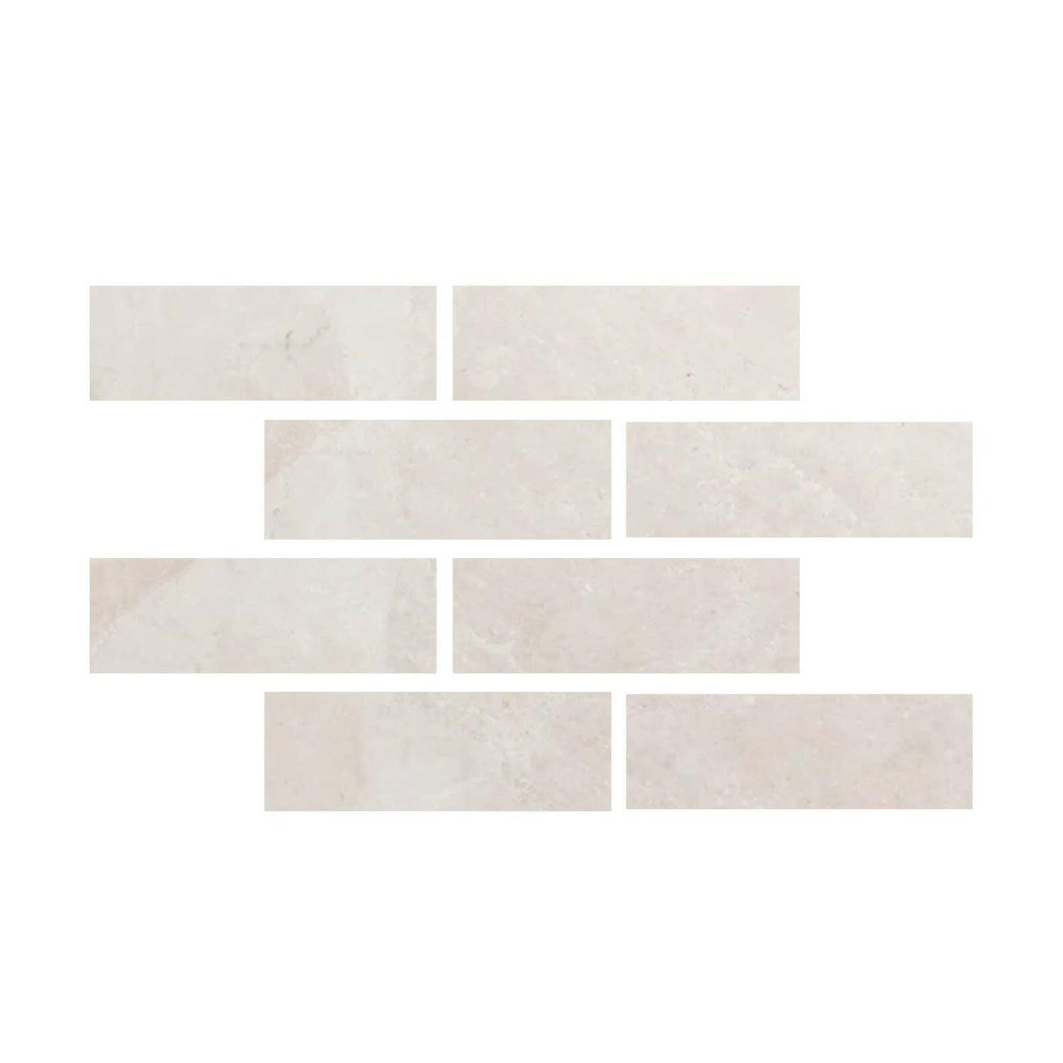 Special Cut | 4x12 White Pearl / Botticino Marble Polished Tile Special Cut | 4x12 White Pearl / Botticino Marble Polished Tile - American Tile Depot
