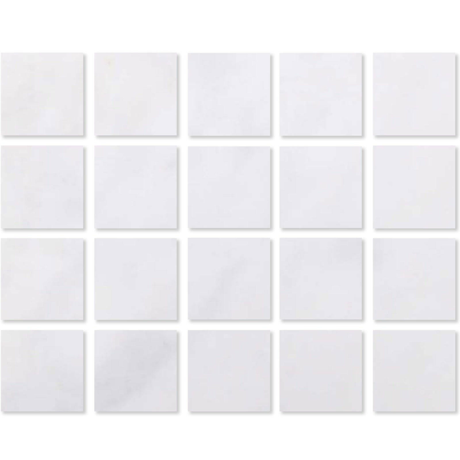 Special Cut | 4x4 Afyon White Marble Polished Tile Special Cut | 4x4 Afyon White Marble Polished Tile - American Tile Depot