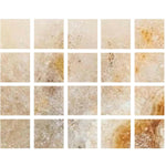 Special Cut | 4x4 Antico Onyx Travertine Filled & Honed Tile Special Cut | 4x4 Antico Onyx Travertine Filled & Honed Tile - American Tile Depot