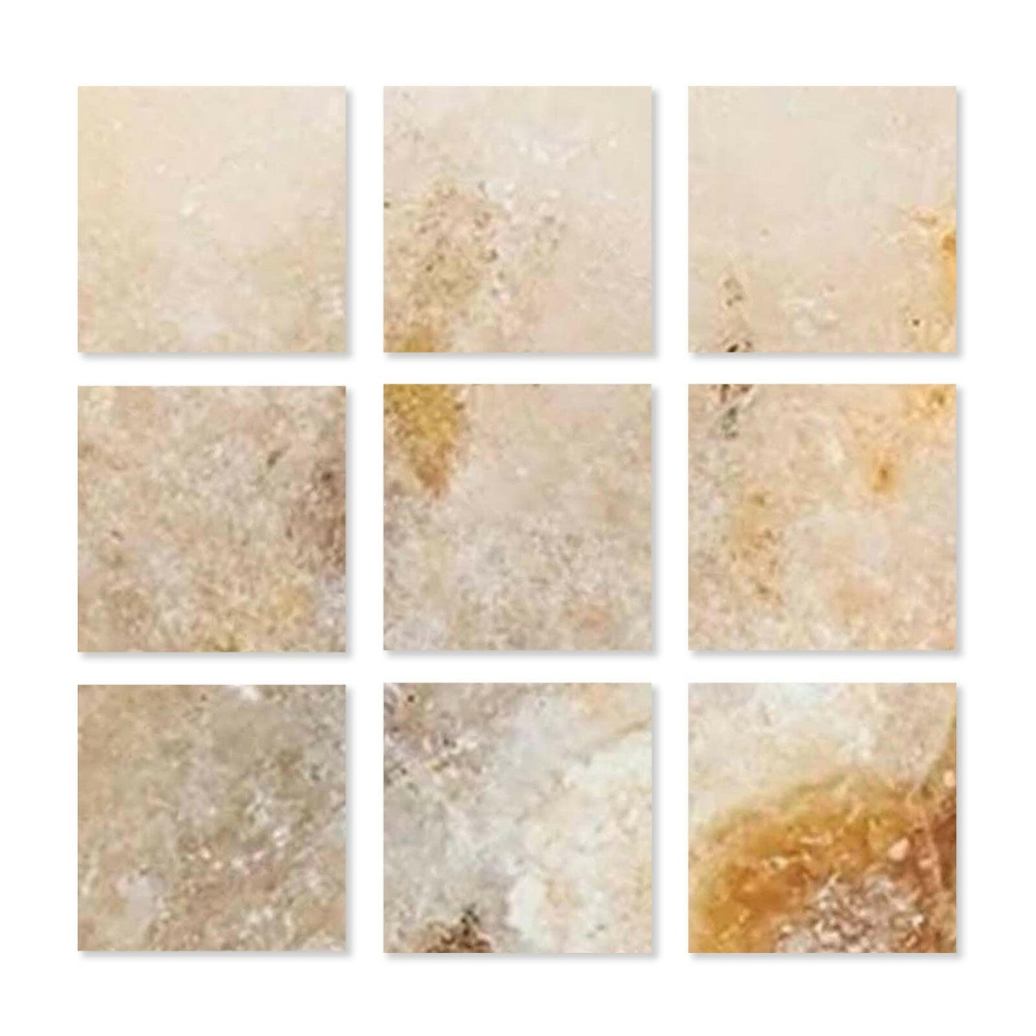 Special Cut | 4x4 Antico Onyx Travertine Filled & Polished Tile Special Cut | 4x4 Antico Onyx Travertine Filled & Polished Tile - American Tile Depot