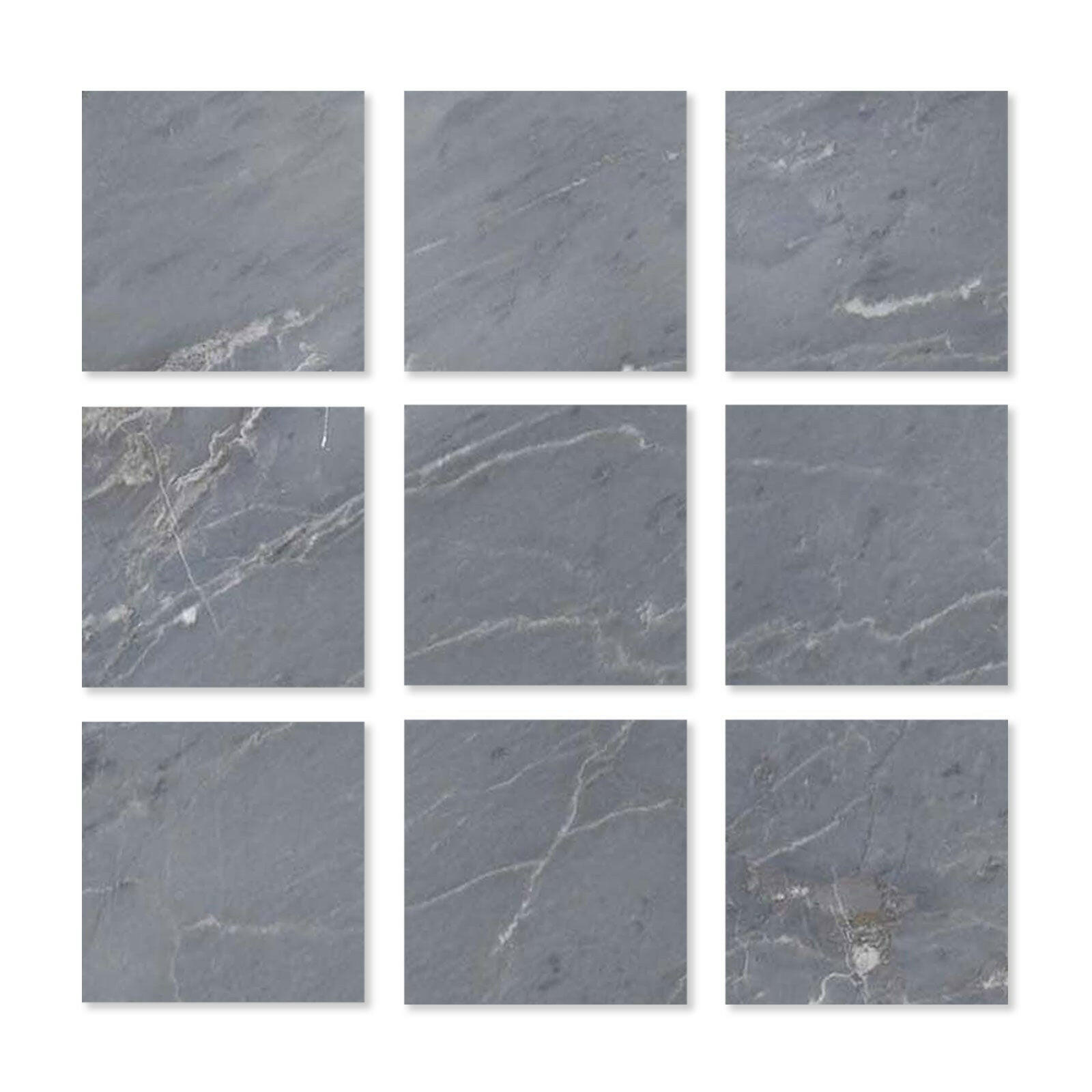Special Cut | 4x4 Bardiglio Imperiale Marble Honed Tile Special Cut | 4x4 Bardiglio Imperiale Marble Honed Tile - American Tile Depot