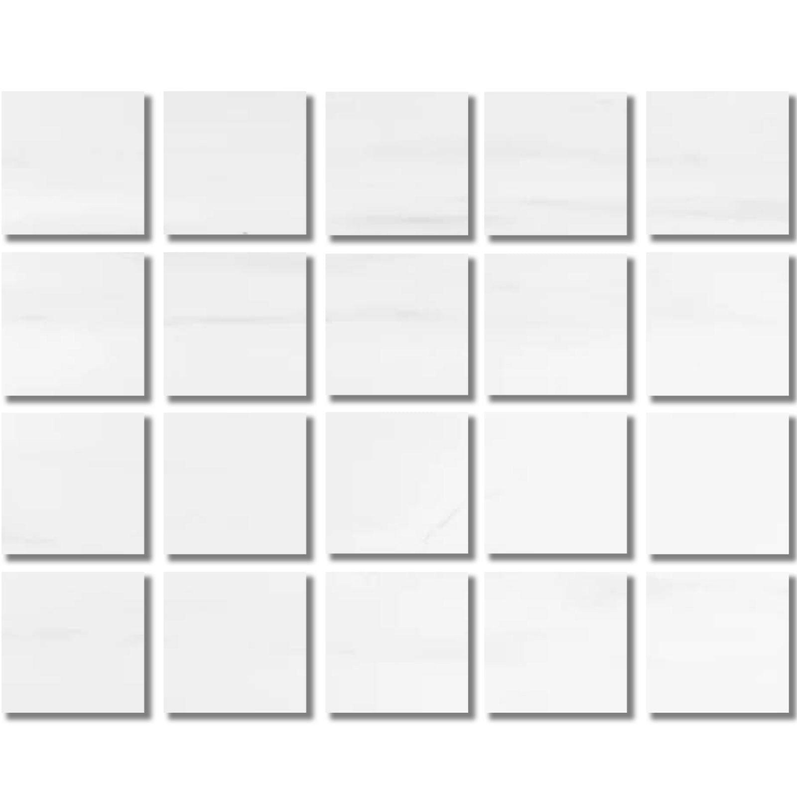 Special Cut | 4x4 Bianco Dolomite Polished Tile Special Cut | 4x4 Bianco Dolomite Polished Tile - American Tile Depot