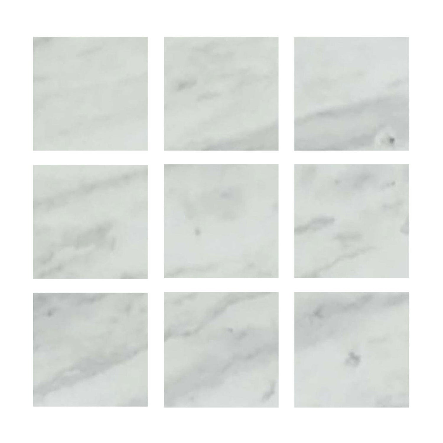 Special Cut | 4x4 Bianco Venatino Marble Honed Tile Special Cut | 4x4 Bianco Venatino Marble Honed Tile - American Tile Depot