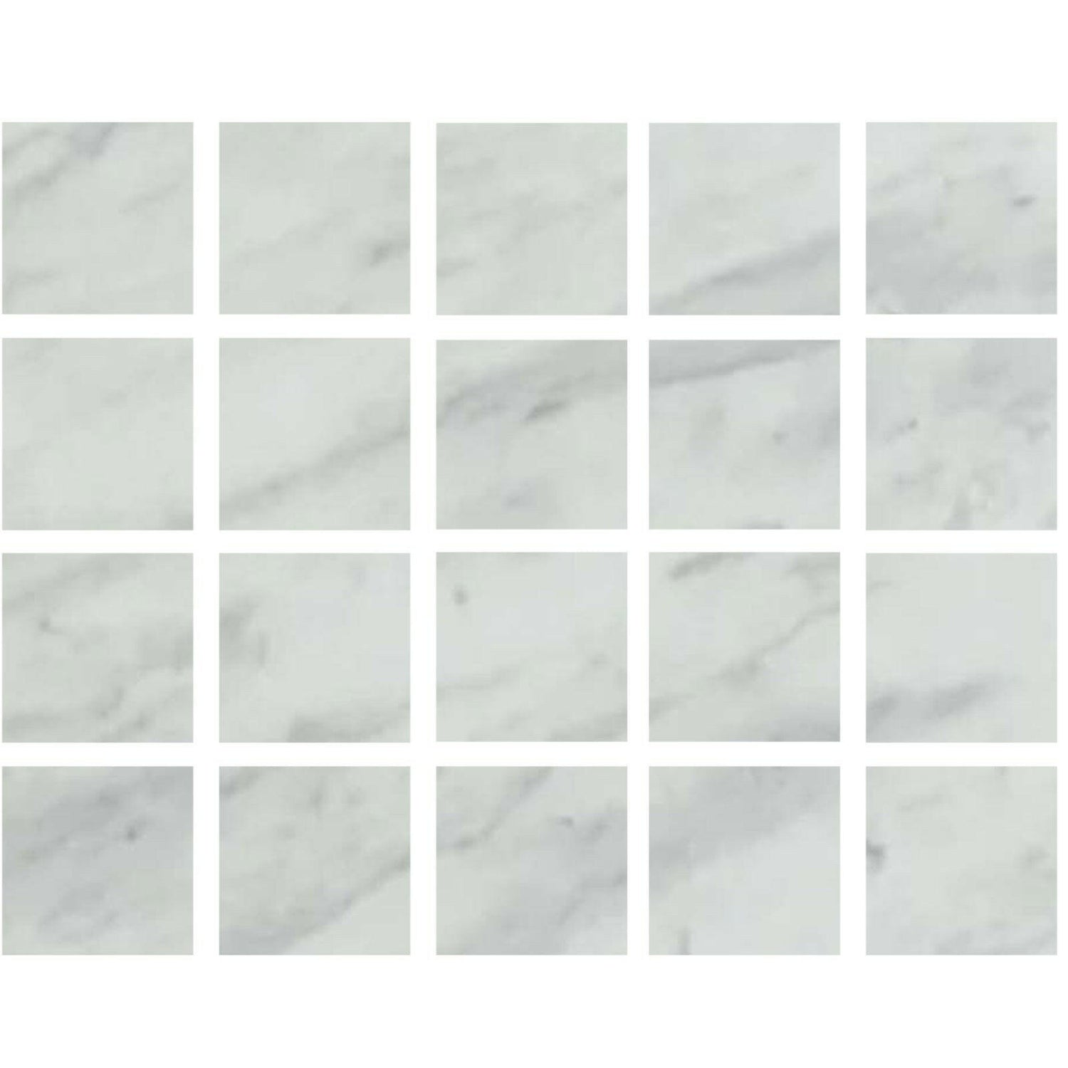 Special Cut | 4x4 Bianco Venatino Marble Polished Tile Special Cut | 4x4 Bianco Venatino Marble Polished Tile - American Tile Depot