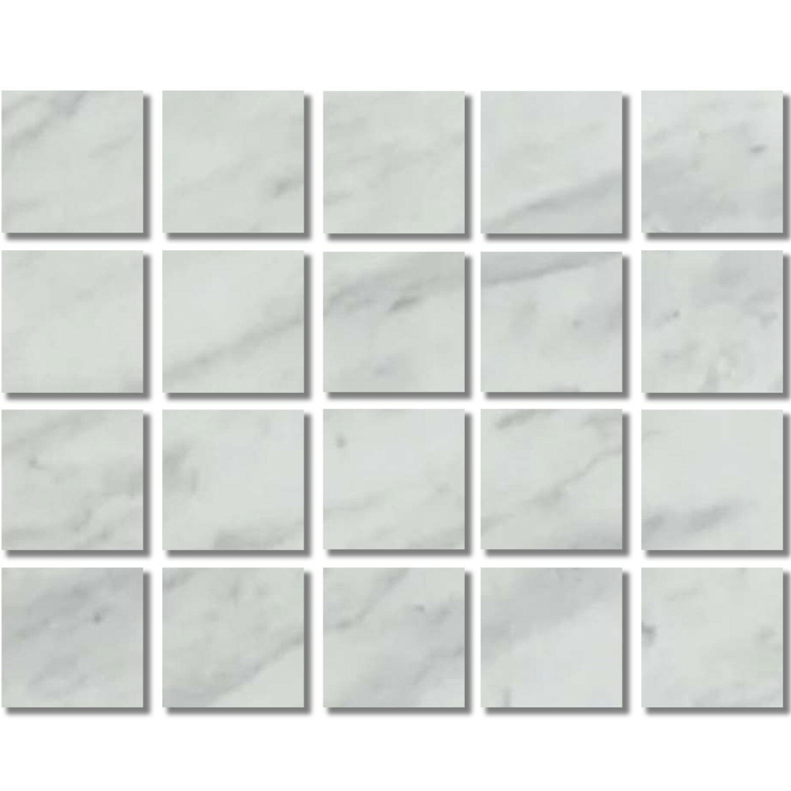 Special Cut | 4x4 Bianco Venatino Marble Polished Tile Special Cut | 4x4 Bianco Venatino Marble Polished Tile - American Tile Depot