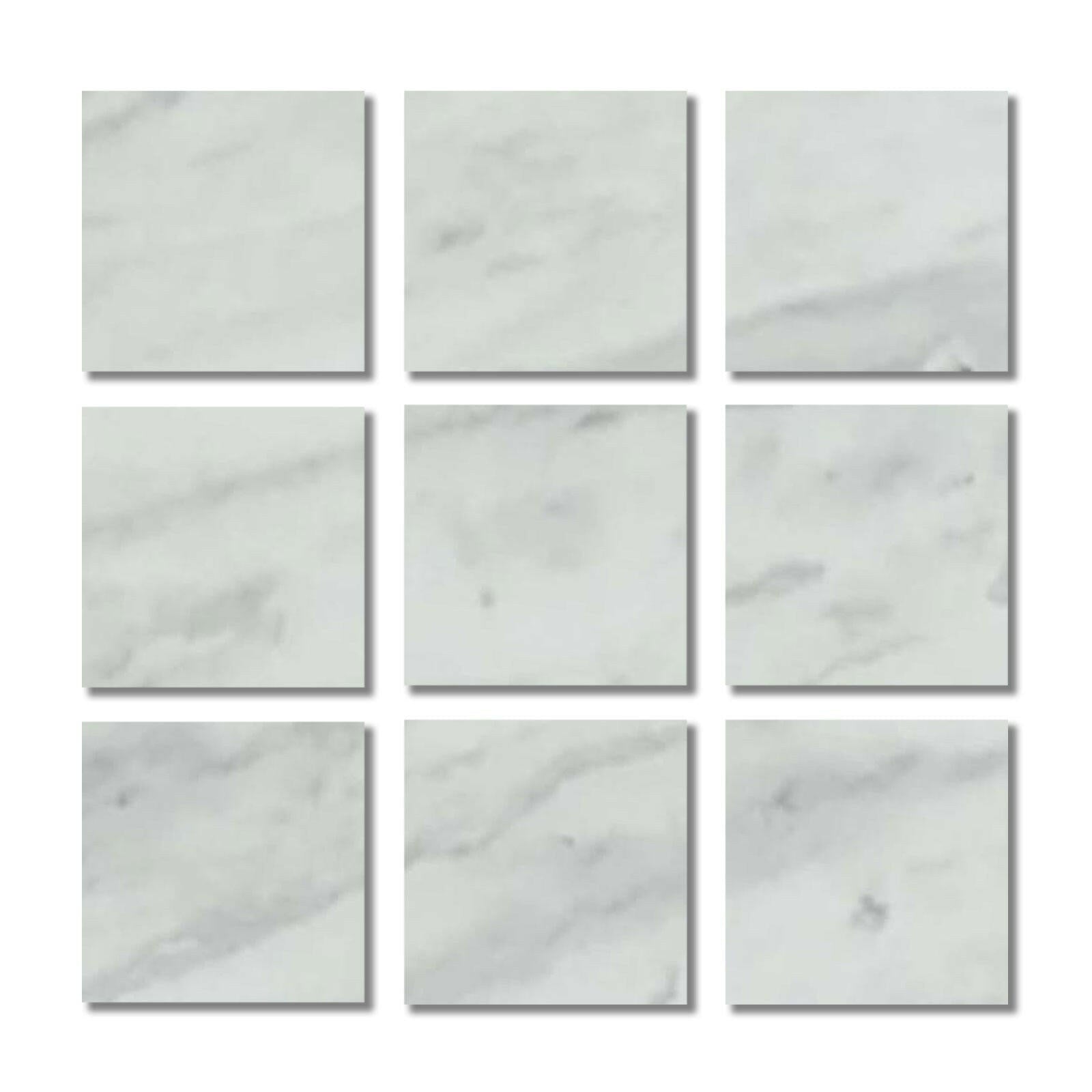 Special Cut | 4x4 Bianco Venatino Marble Polished Tile Special Cut | 4x4 Bianco Venatino Marble Polished Tile - American Tile Depot