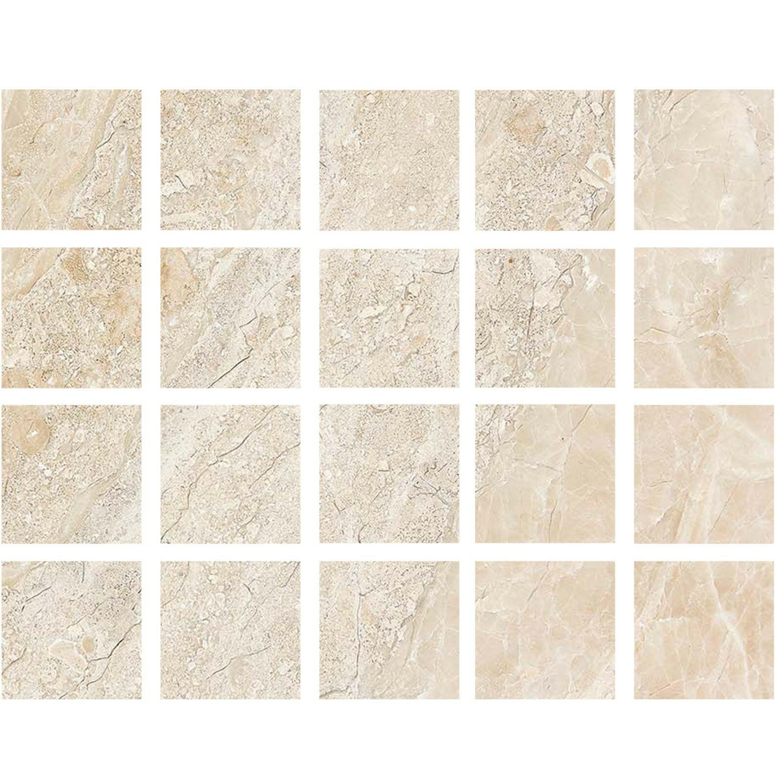 Special Cut | 4x4 Diano Royal (Queen Beige) Marble Polished Tile Special Cut | 4x4 Diano Royal (Queen Beige) Marble Polished Tile - American Tile Depot
