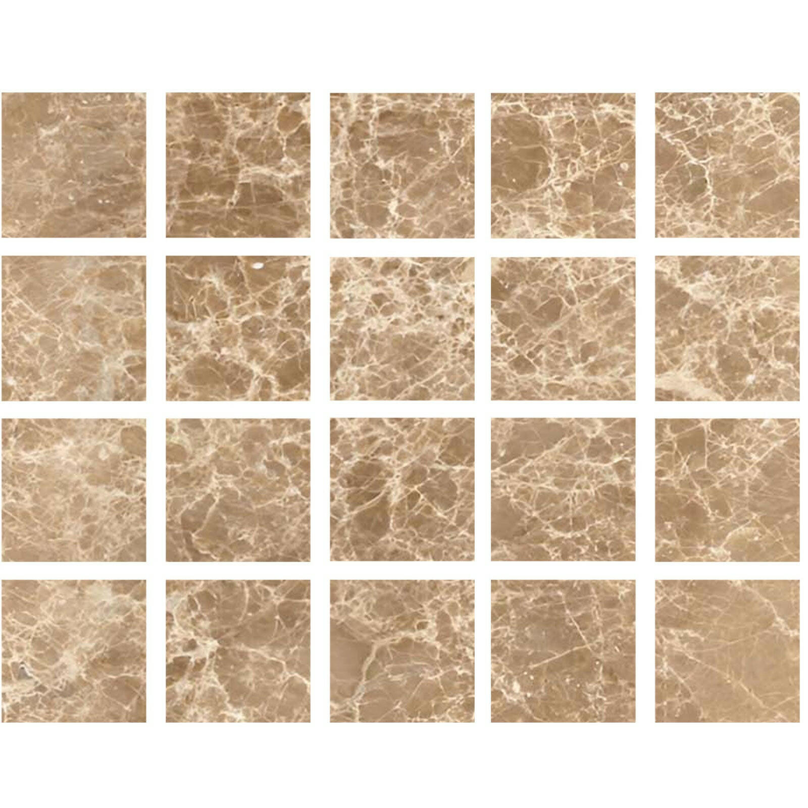Special Cut | 4x4 Emperador Light Marble Polished Tile Special Cut | 4x4 Emperador Light Marble Polished Tile - American Tile Depot