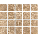 Special Cut | 4x4 Emperador Light Marble Polished Tile Special Cut | 4x4 Emperador Light Marble Polished Tile - American Tile Depot