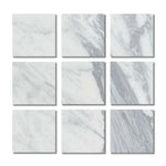 Special Cut | 4x4 Italian Statuary White Marble Honed Tile Special Cut | 4x4 Italian Statuary White Marble Honed Tile - American Tile Depot