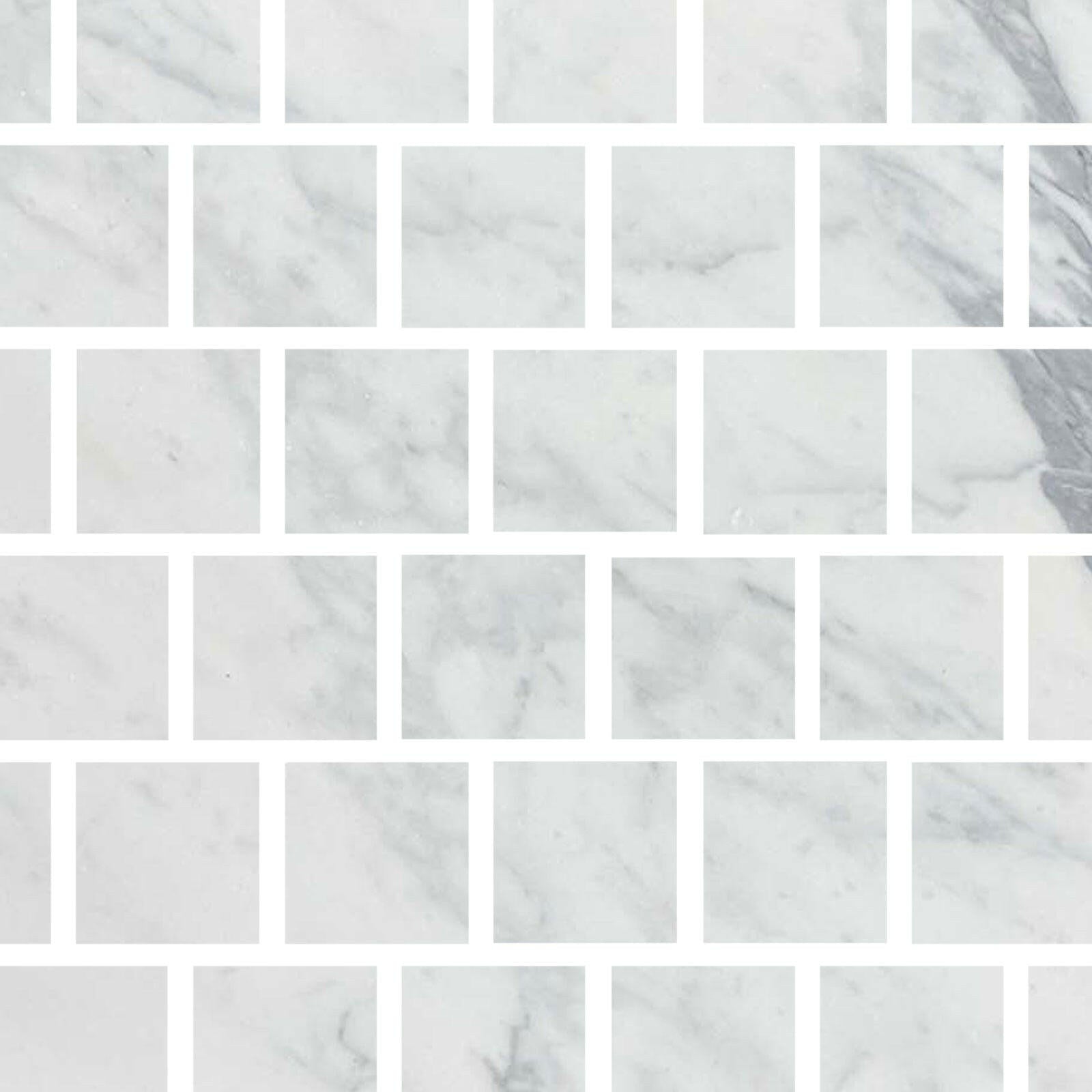 Special Cut | 4x4 Italian Statuary White Marble Honed Tile Special Cut | 4x4 Italian Statuary White Marble Honed Tile - American Tile Depot