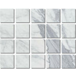 Special Cut | 4x4 Italian Statuary White Marble Polished Tile Special Cut | 4x4 Italian Statuary White Marble Polished Tile - American Tile Depot