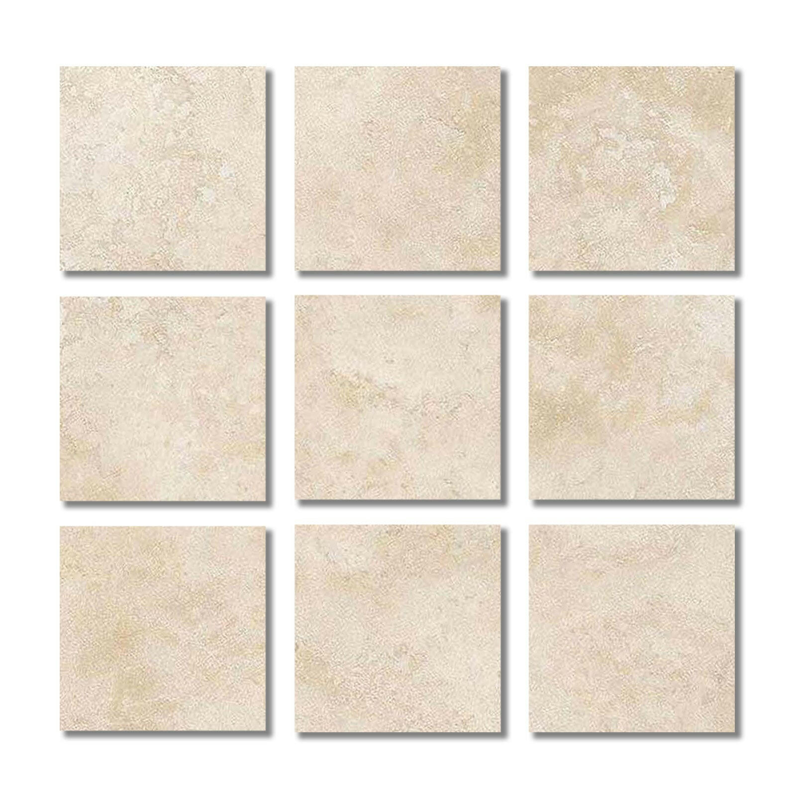 Special Cut | 4x4 Ivory Travertine Filled & Polished Tile Special Cut | 4x4 Ivory Travertine Filled & Polished Tile - American Tile Depot