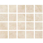 Special Cut | 4x4 Ivory Travertine Filled & Polished Tile Special Cut | 4x4 Ivory Travertine Filled & Polished Tile - American Tile Depot