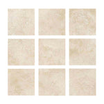 Special Cut | 4x4 Ivory Travertine Filled & Polished Tile Special Cut | 4x4 Ivory Travertine Filled & Polished Tile - American Tile Depot