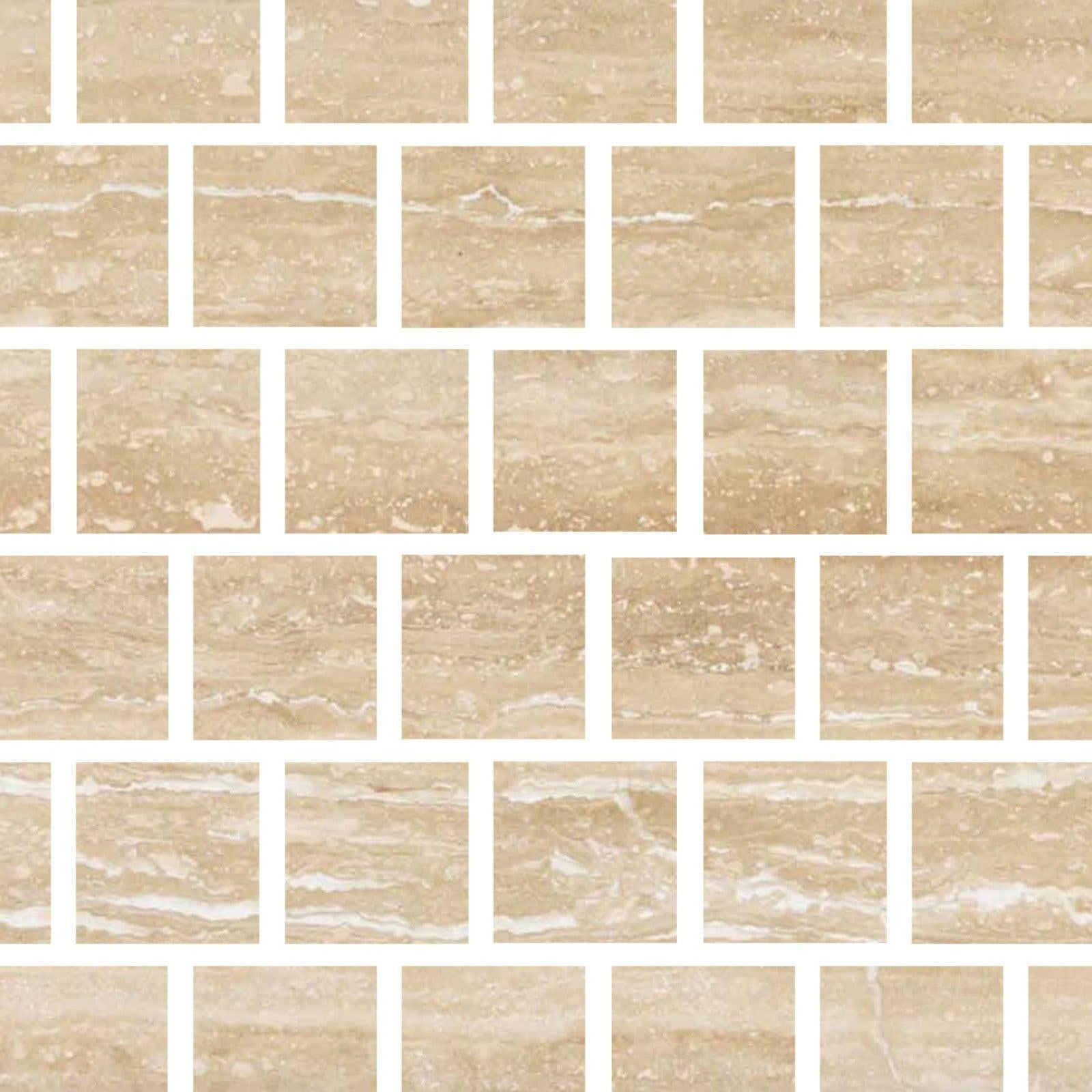 Special Cut | 4x4 Ivory Travertine Vein Cut Filled & Honed Tile Special Cut | 4x4 Ivory Travertine Vein Cut Filled & Honed Tile - American Tile Depot
