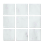 Special Cut | 4x4 Oriental White / Asian Statuary Marble Honed Tile Special Cut | 4x4 Oriental White / Asian Statuary Marble Honed Tile - American Tile Depot