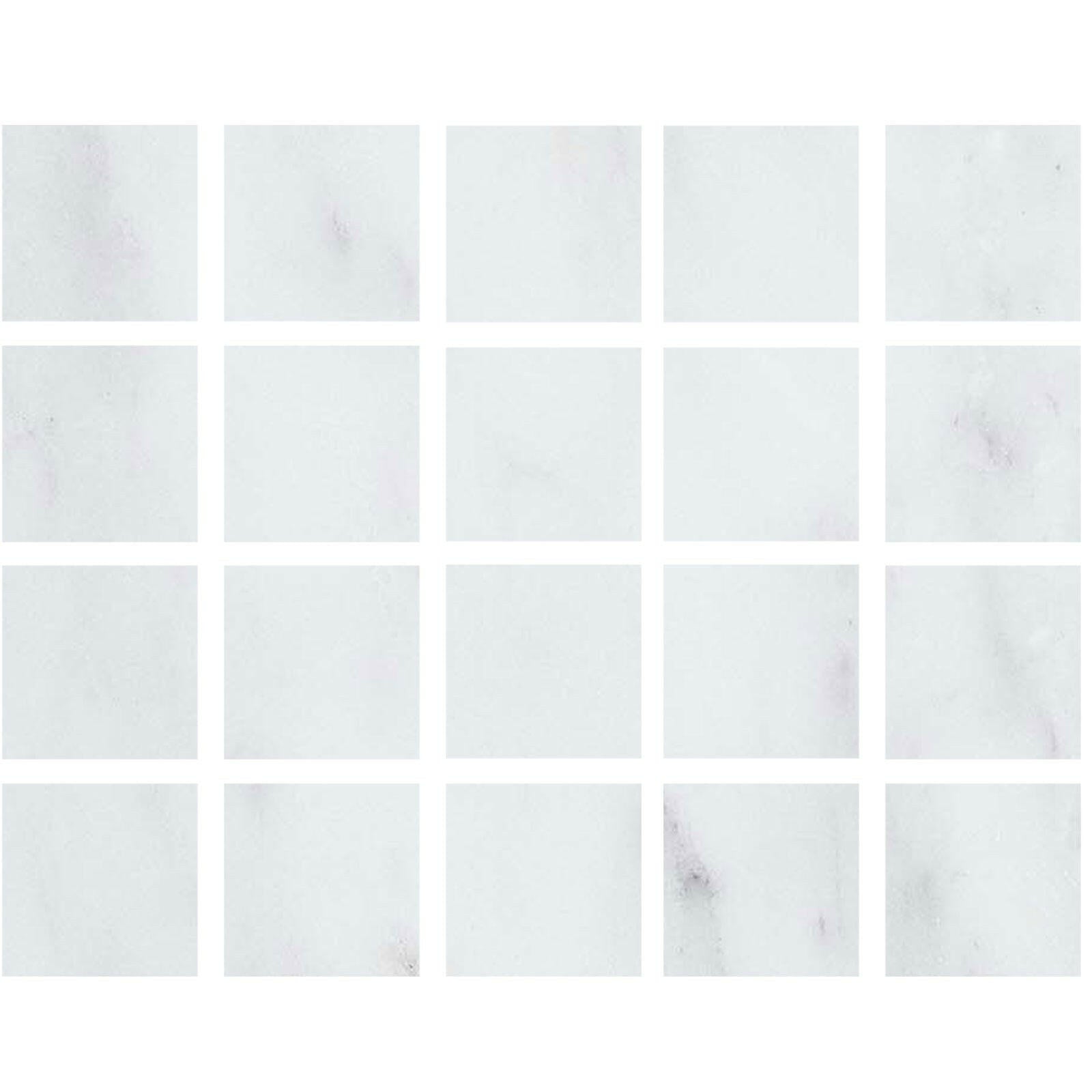 Special Cut | 4x4 Oriental White / Asian Statuary Marble Polished Tile Special Cut | 4x4 Oriental White / Asian Statuary Marble Polished Tile - American Tile Depot