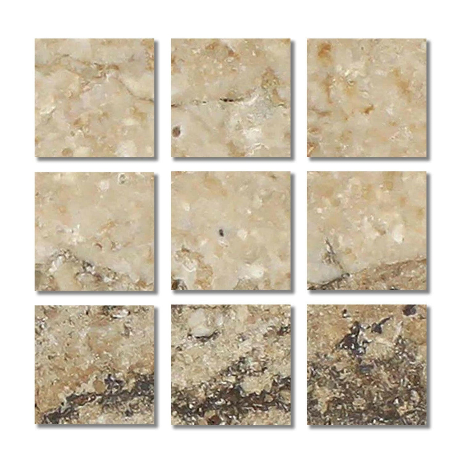Special Cut | 4x4 Philadelphia Travertine Filled & Honed Tile Special Cut | 4x4 Philadelphia Travertine Filled & Honed Tile - American Tile Depot
