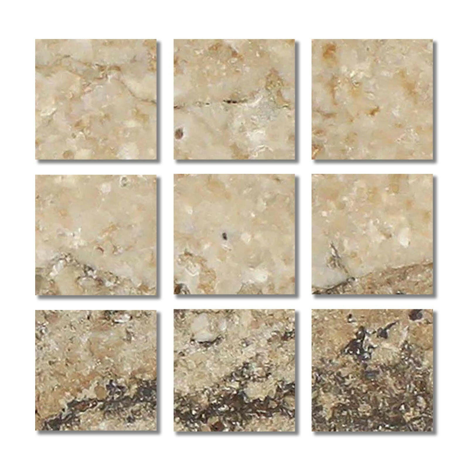 Special Cut | 4x4 Philadelphia Travertine Filled & Honed Tile Special Cut | 4x4 Philadelphia Travertine Filled & Honed Tile - American Tile Depot