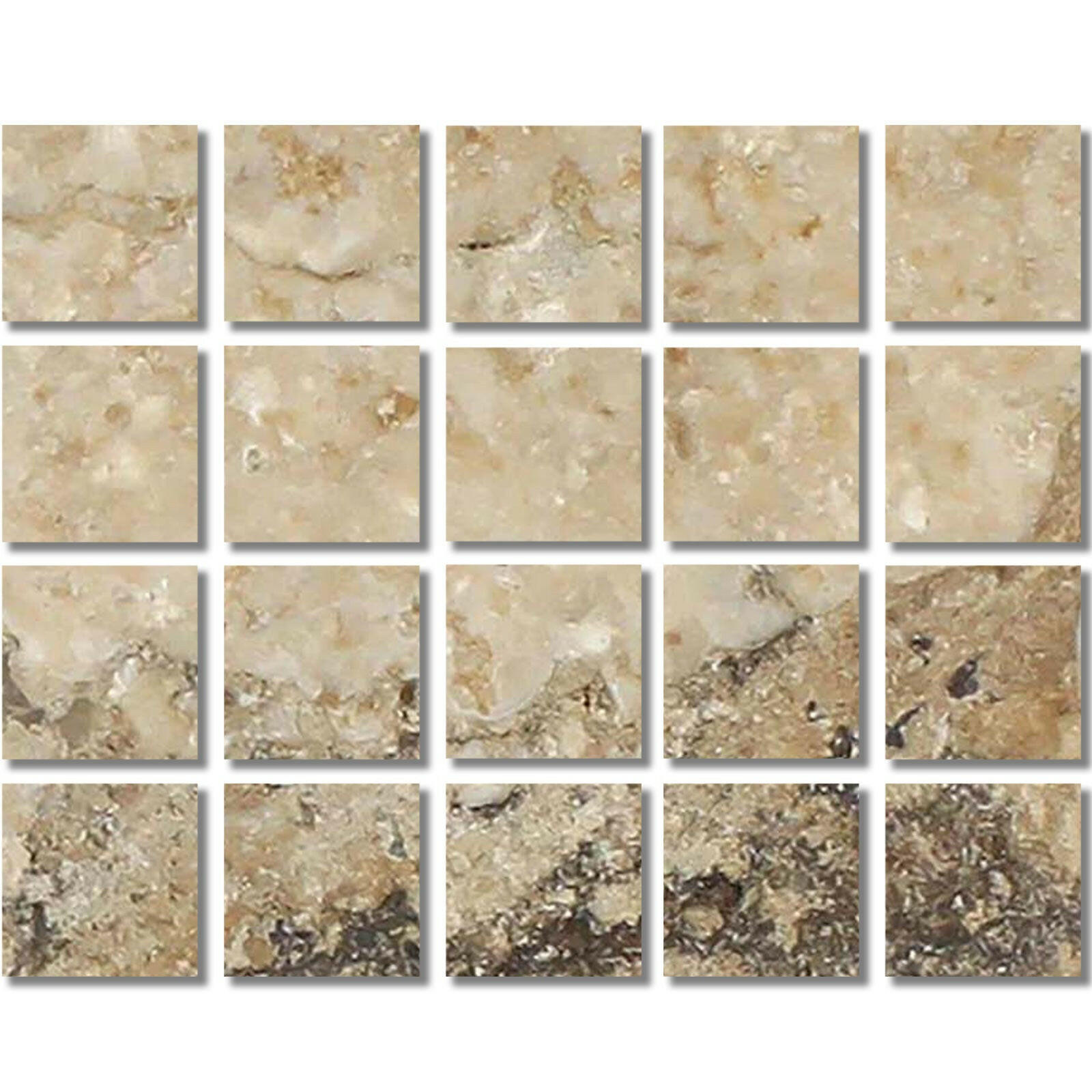 Special Cut | 4x4 Philadelphia Travertine Filled & Honed Tile Special Cut | 4x4 Philadelphia Travertine Filled & Honed Tile - American Tile Depot