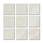 Special Cut | 4x4 Premium White Onyx CROSS-CUT Polished Tile - American Tile Depot