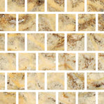 Special Cut | 4x4 Scabos Travertine Filled & Polished Tile Special Cut | 4x4 Scabos Travertine Filled & Polished Tile - American Tile Depot